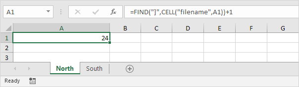 Buscar función en Excel