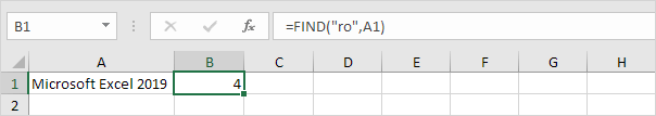 Buscar función en Excel