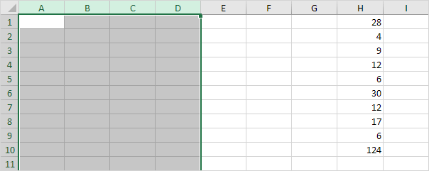 Agregar columnas en Excel