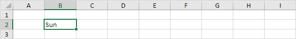 Ejemplo de lista incorporada en Excel