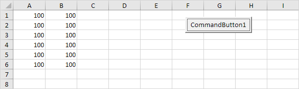 Bucle doble en Excel VBA