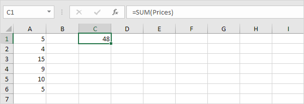 Rango dinámico con nombre en Excel