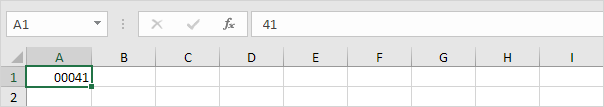 Ceros a la izquierda en Excel