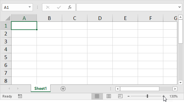 Amplíe rápidamente el documento de Excel