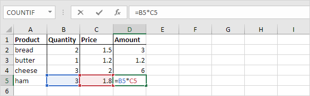 Referencia relativa en Excel