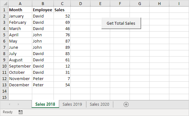 Calculadora de ventas en Excel VBA
