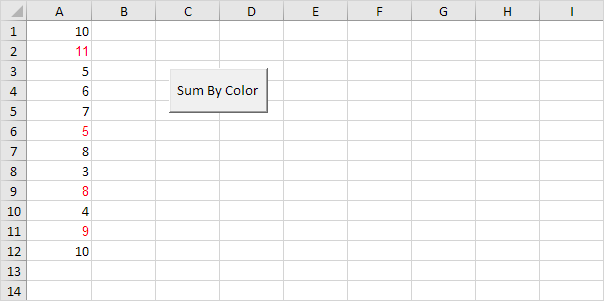 Suma por color en Excel VBA