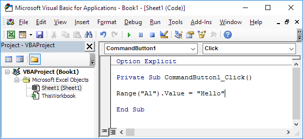 Editor de Visual Basic
