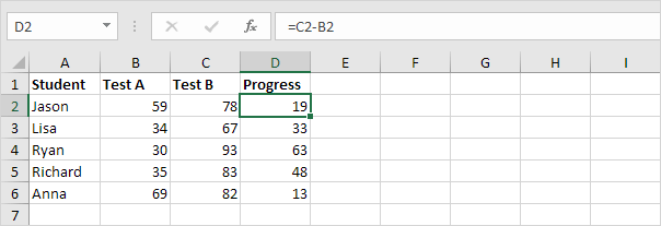 Sin fórmula de matriz de Excel, paso 1