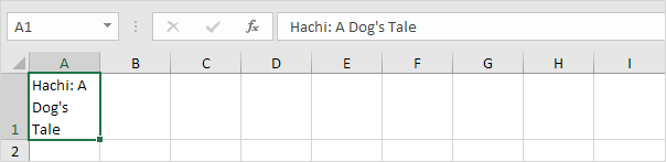 Texto envuelto en Excel